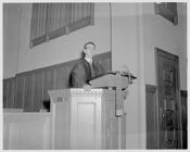 Preaching during Jarvis Memorial reopening 